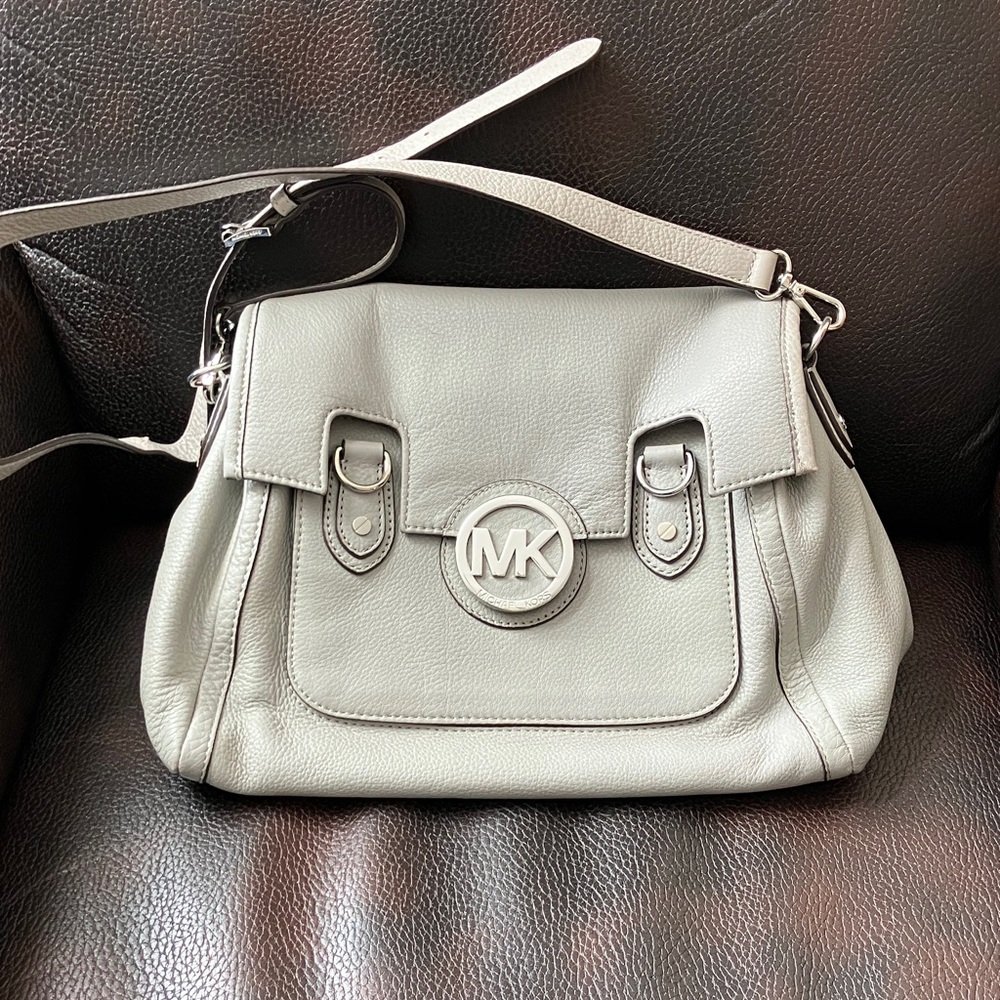 Michael Kors Light Gray Crossbody Bag